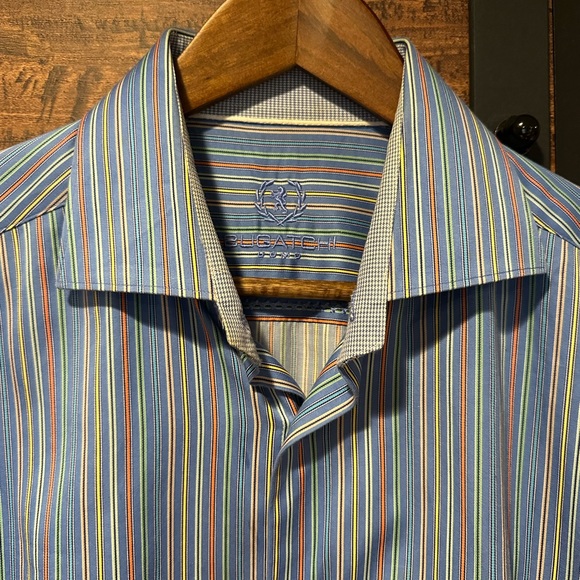 BUGATCHI DRESS SHIRT , 16.5 neck (#15) - Picture 3 of 7